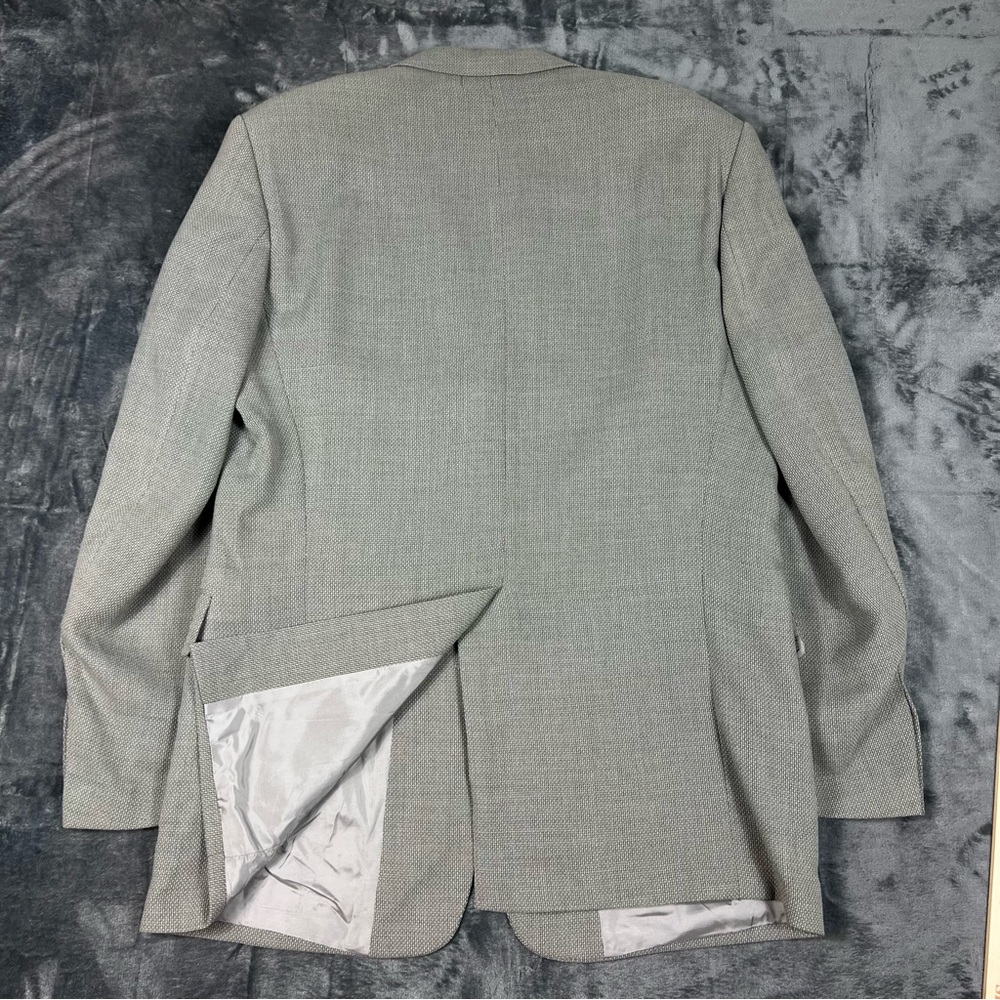 Hugo Boss Men's US 44R Grey Angelico 3 Button Blazer Jacket Sport Coat Vintage - Picture 6 of 16